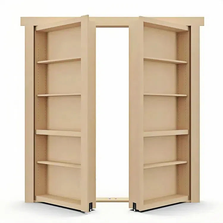 Modern Design Wooden Cabinet Concealed Door and Hidden Bookshelf Door