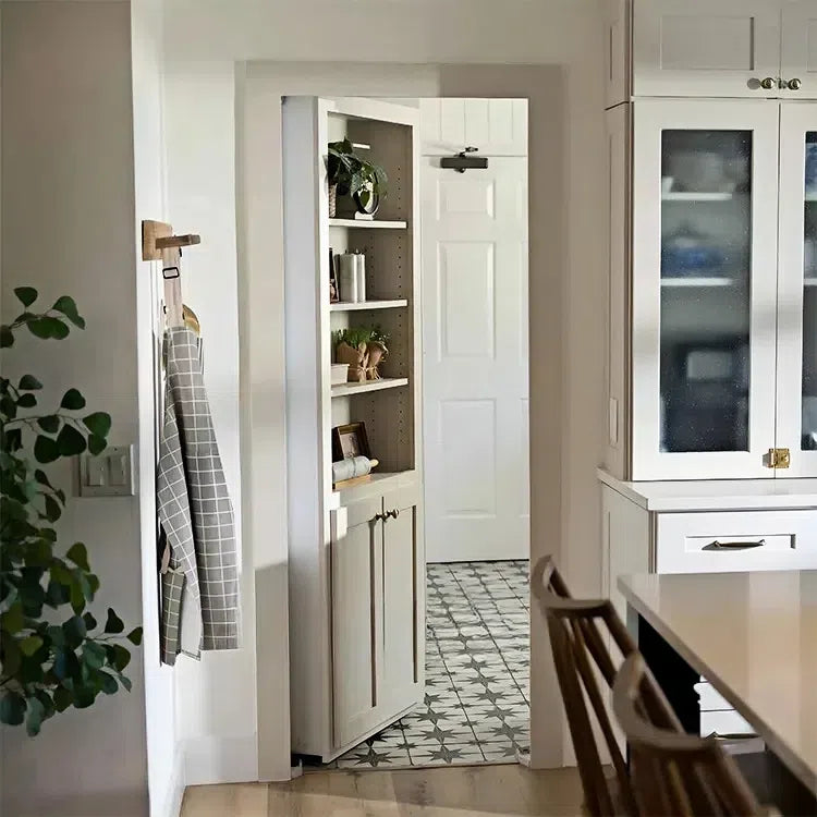 Modern Design Wooden Cabinet Concealed Door and Hidden Bookshelf Door