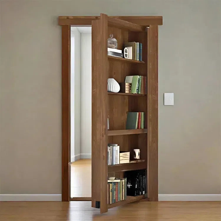 Modern Design Wooden Cabinet Concealed Door and Hidden Bookshelf Door
